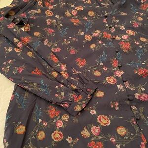 Lucky Brand Dark Floral Top
